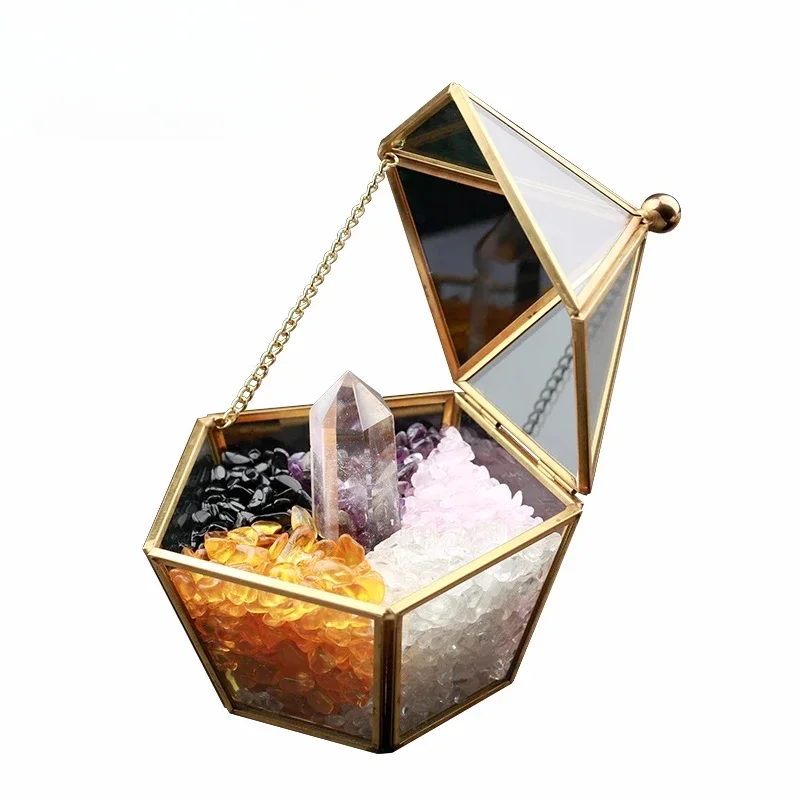 

Degaussing bowl crystal degaussing gravel white crystal column ornament high-end jewelry box gift