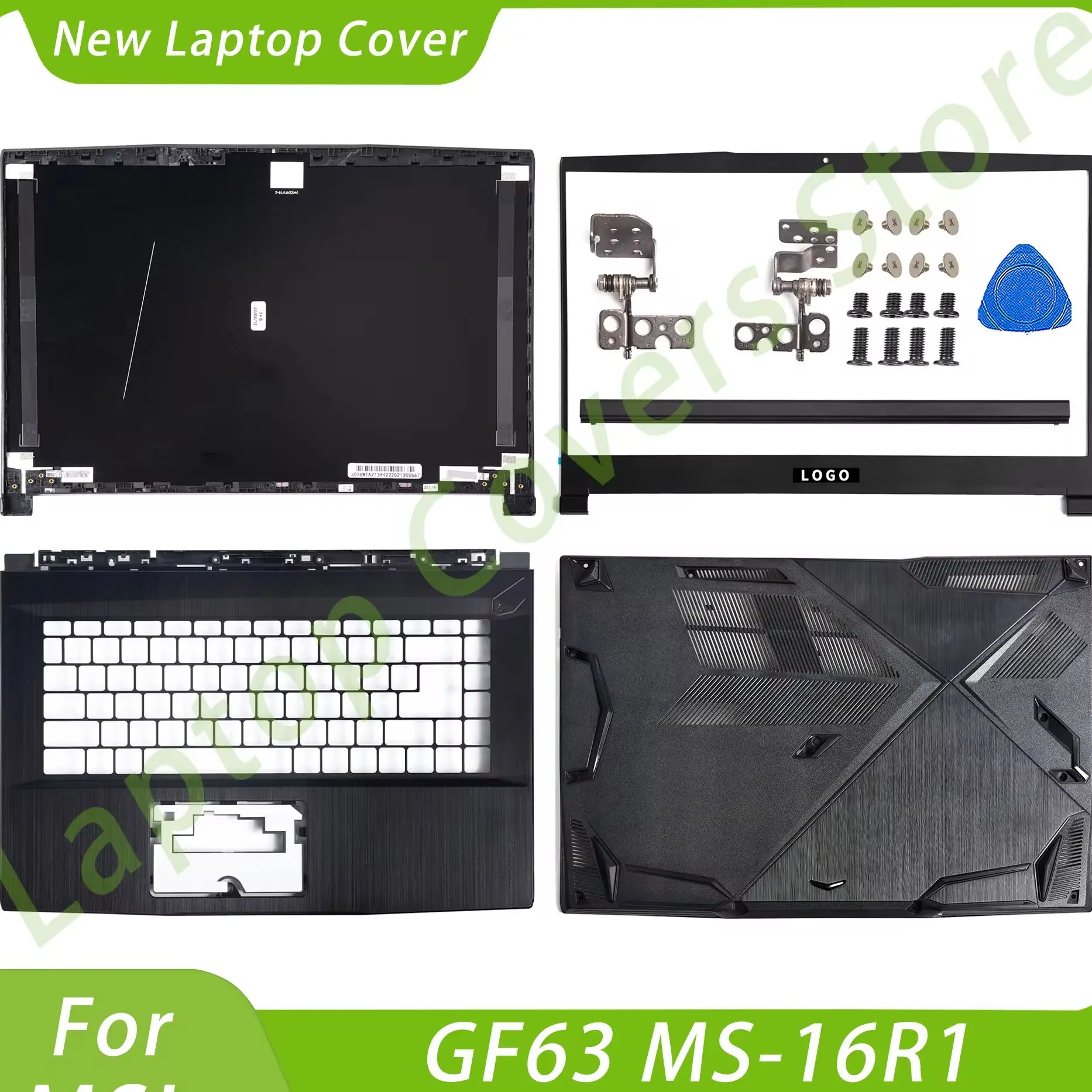 

Parts For GF63 MS-16R1/16R3 8RC 8RD WF65 LCD Back Cover Bezel Palmrest Bottom Lid Top Housing Case Replace