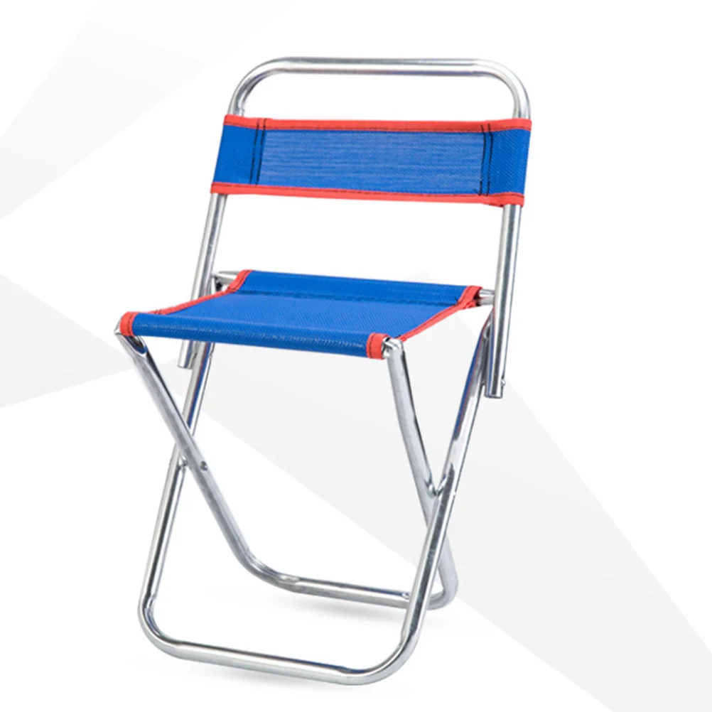 

Portable Stainless Steel Folding Chair Small Lightweight Mesh Chair Camping Fishing Travel Foldable Stool Outdoor