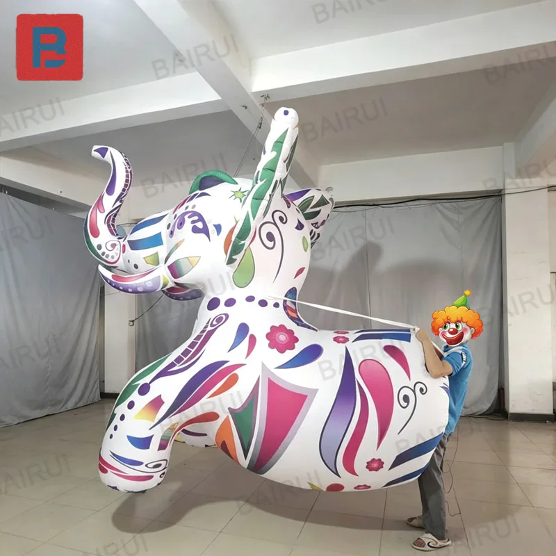 Inflatable Elephant, with blower, suitable for parade activities, inflatable animal costume decoration for elephant costumes