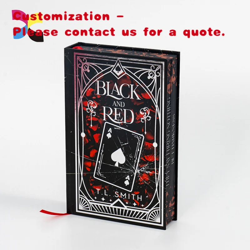 

custom.Thick Paper Novel Book With Foil Dust Sprayed Edges Book Printing Custom Hardcover Book Printing