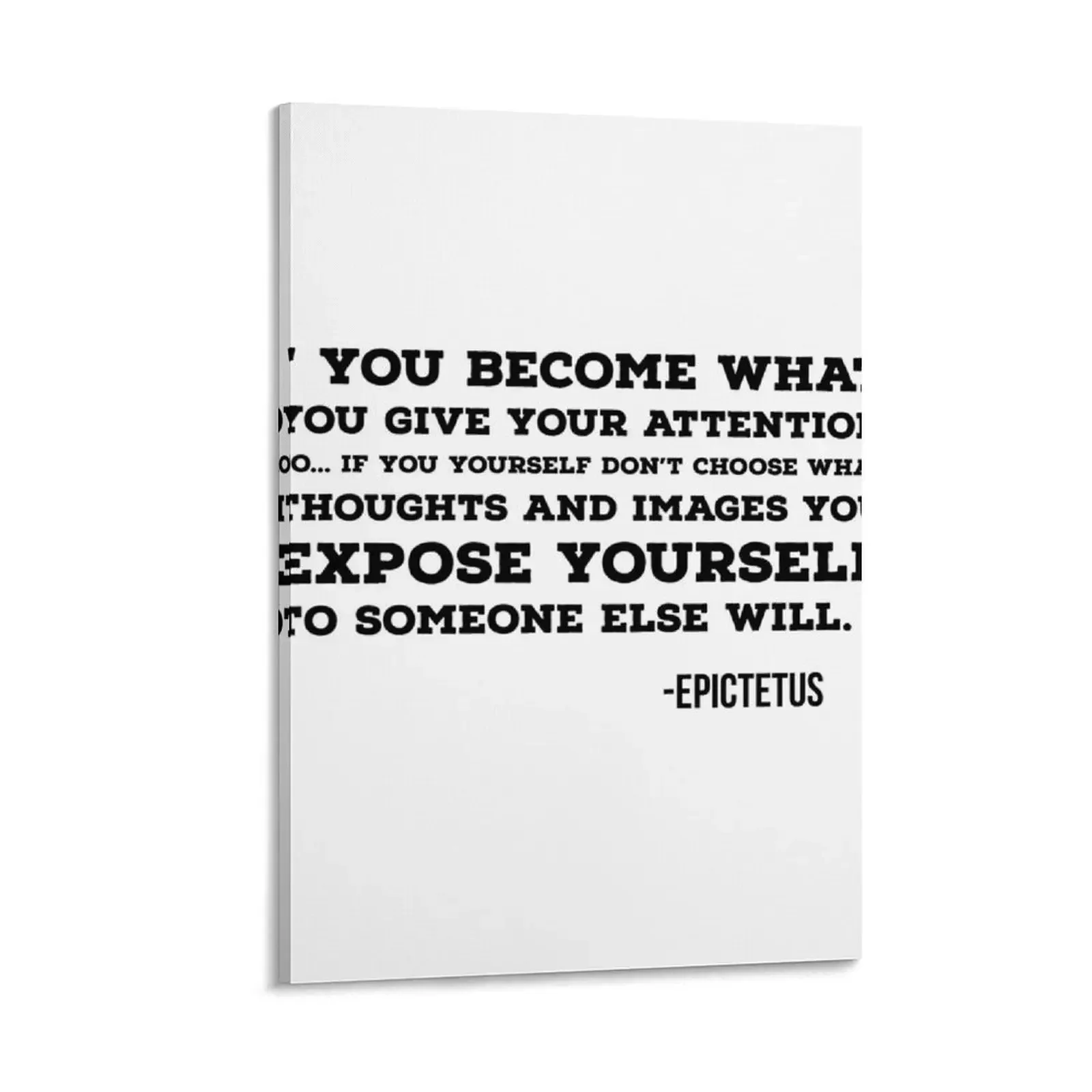 

You become what you give your attention to Canvas Painting Bedroom deco decoration for the room poster mural