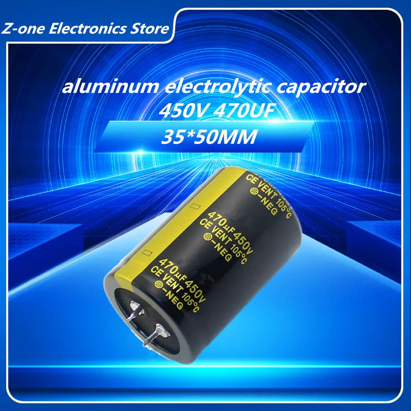 

2-5pcs 450V470UF 25X60 35X50mm High quality Aluminum Electrolytic Capacitor High Frequency Low Impedance 450V 470UF 35X50MM