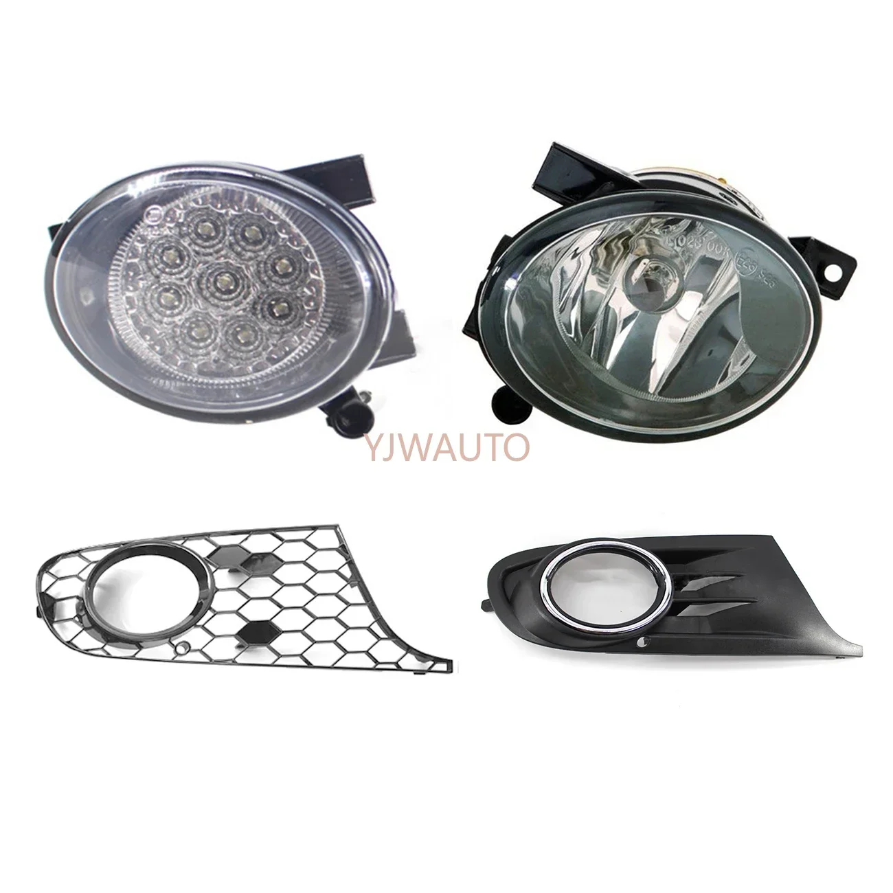 For Volkswagen VW Golf 6 2009~2013 Foglights Cover Car Fog Lamp Assembly Vent Base Auto Front Bumper Driving Fog Light Support