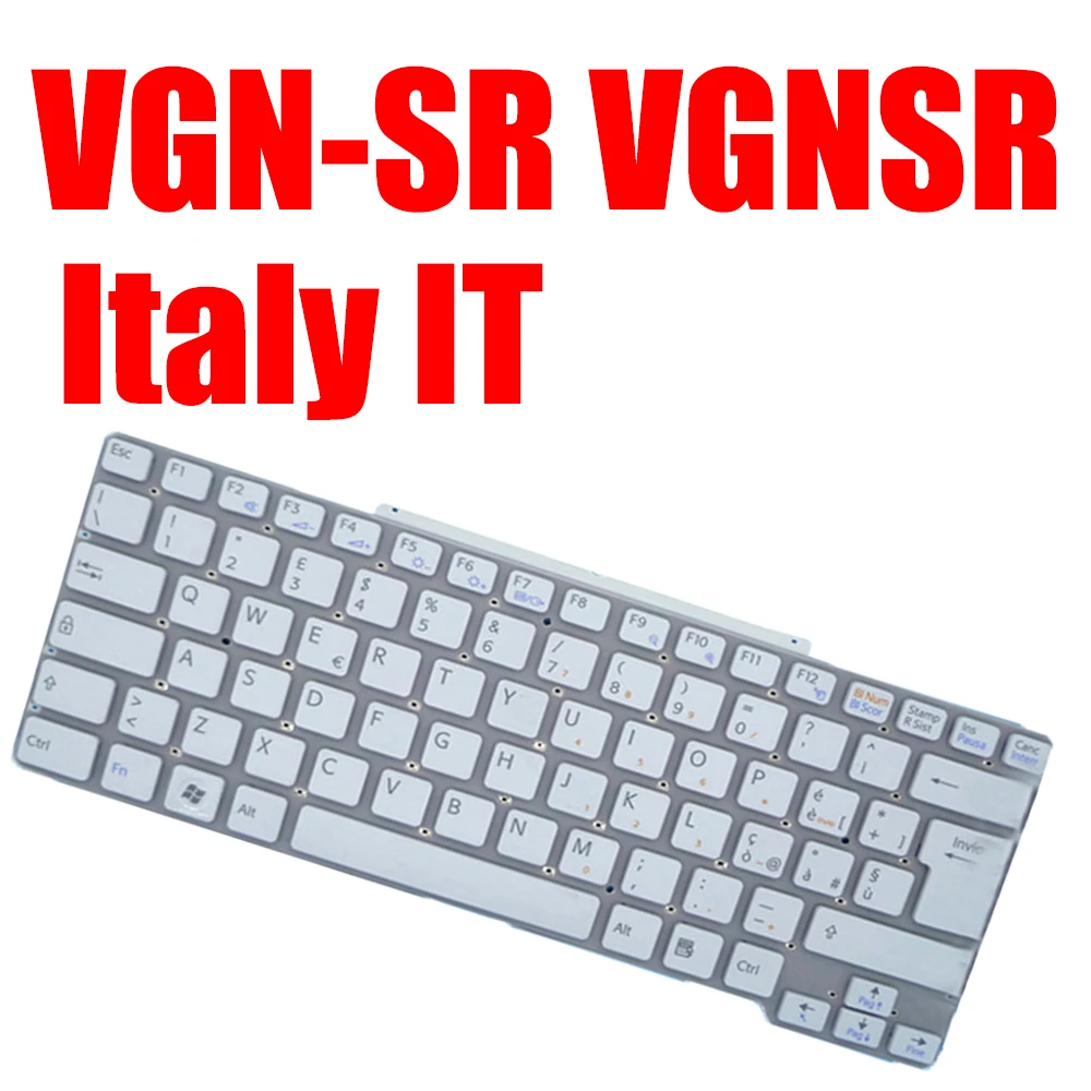 

Italy IT Laptop Keyboard For SONY VGN-SR VGNSR 81-31405001-41 White New