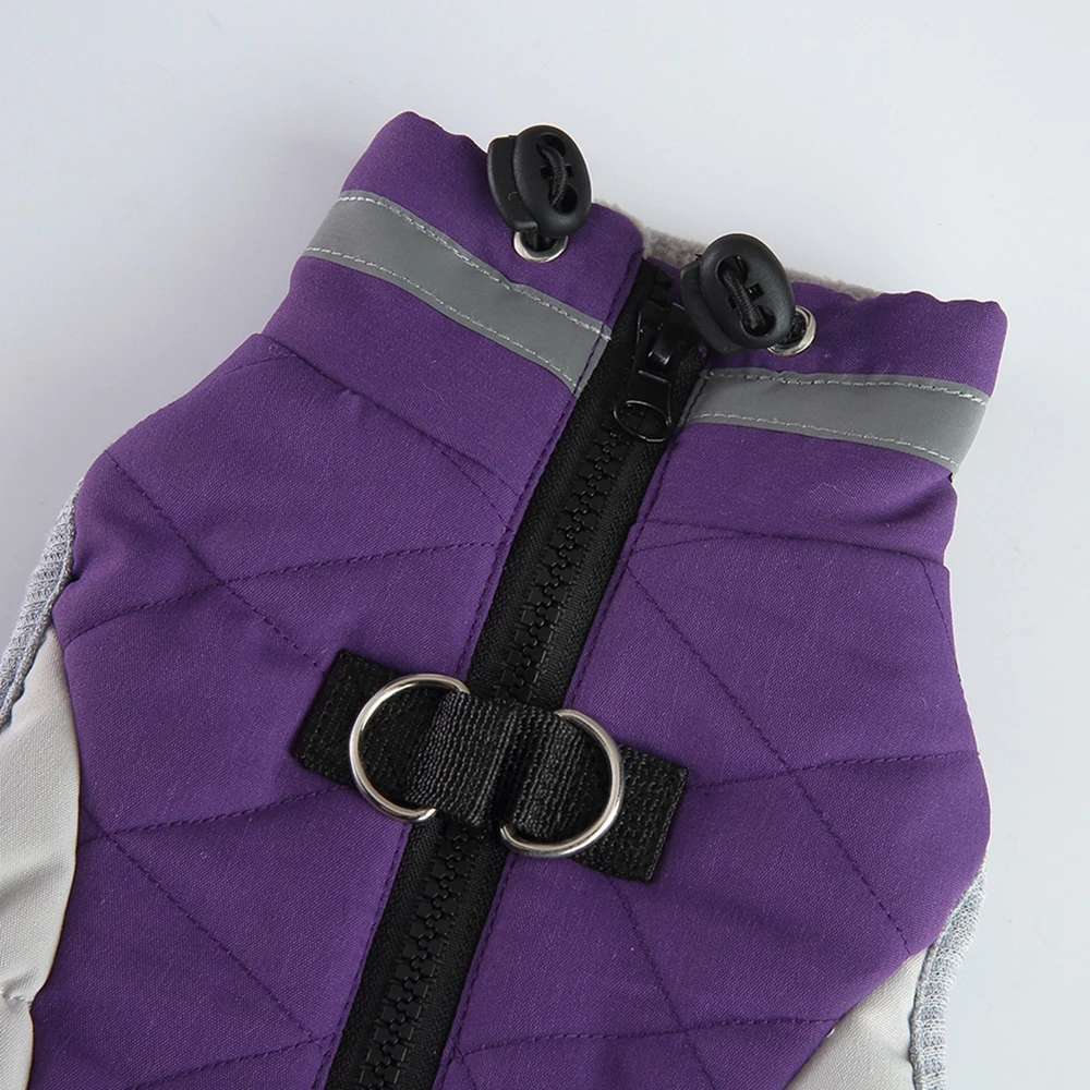 Waterproof Warm Dog Jacket Winter Dog Clothes for Small Medium Dogs Chihuahua French Bulldog Vest Coat Zipper Pet Costumes