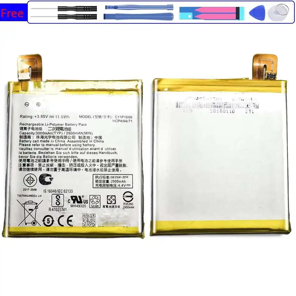 

For Asus Zenfone Laser 3 zc551kl C11P1606 Safe 3000mAh Mobile Phone Battery High Performance