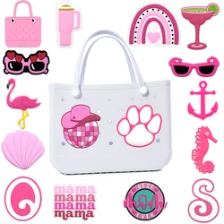 1PCS Pink Style Women's Bag Charms Pink Shell Seahorse Sunglasses Handbag Accessories Fashion Women's Tote Bag Accessories