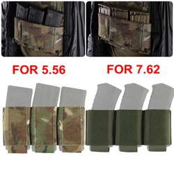 Hunting Triple Magazine Pouch 5.56 7.62 Single Double Triple Magazine Bag for AK47 AR15 Tactical Vest Rig Holster for Shooting