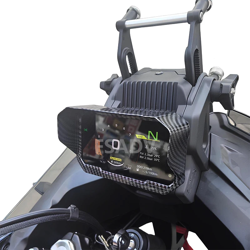 Carbon Black Motorcycle Sun Visor Cover Instrument Screen Sunshade Guard Protection For CFMOTO 700MT MT 700 2025- mt700 ADV
