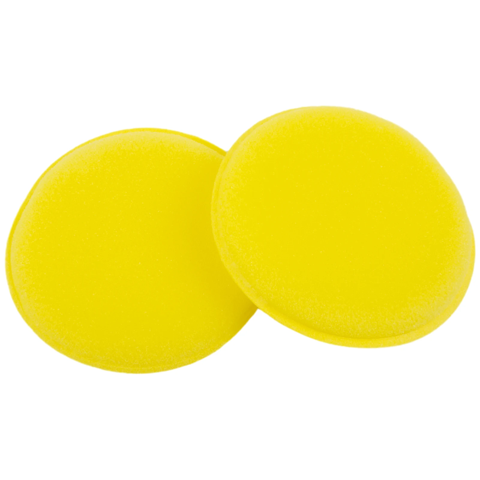 

Foam Sponges Yellow Pads Waxing Polishing Applicator Cleaning 100*6mm Fine pore polyester 12pcs Auto Sale 2018