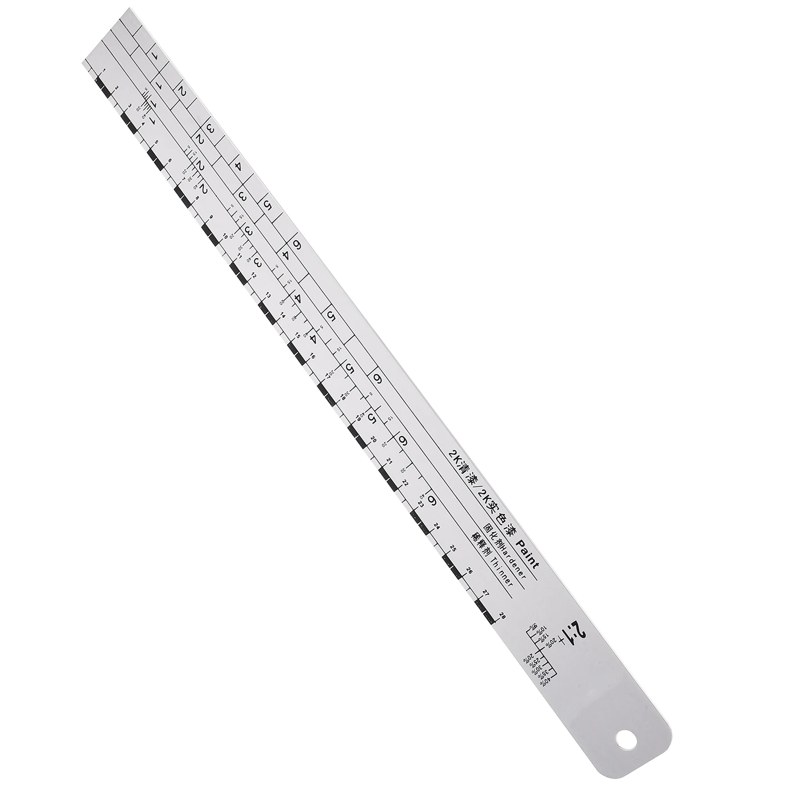 

Paint Adjustment Scale Ruler Mixing Graduation Measuring Stainless Steel Metal Tool Paint Tools Stirring Measuring Mixing Car