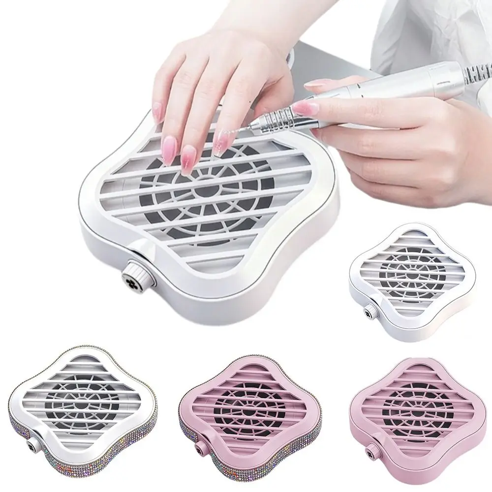 Mini Nail Art Vacuum Cleaner Portable Low Noise Manicure Desk Collector High Suction Exhaust Fan Fan Nail Dust Extractor