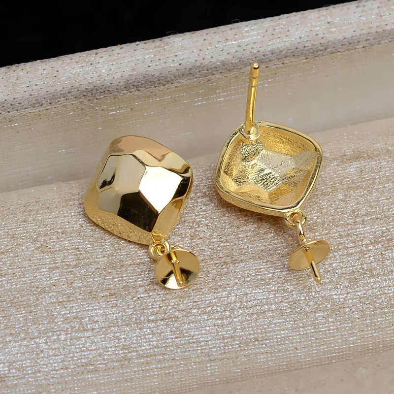 Square Design Dangle Earrings Fitting Women Handmade DIY Drop Earrings Making Jewelry Components