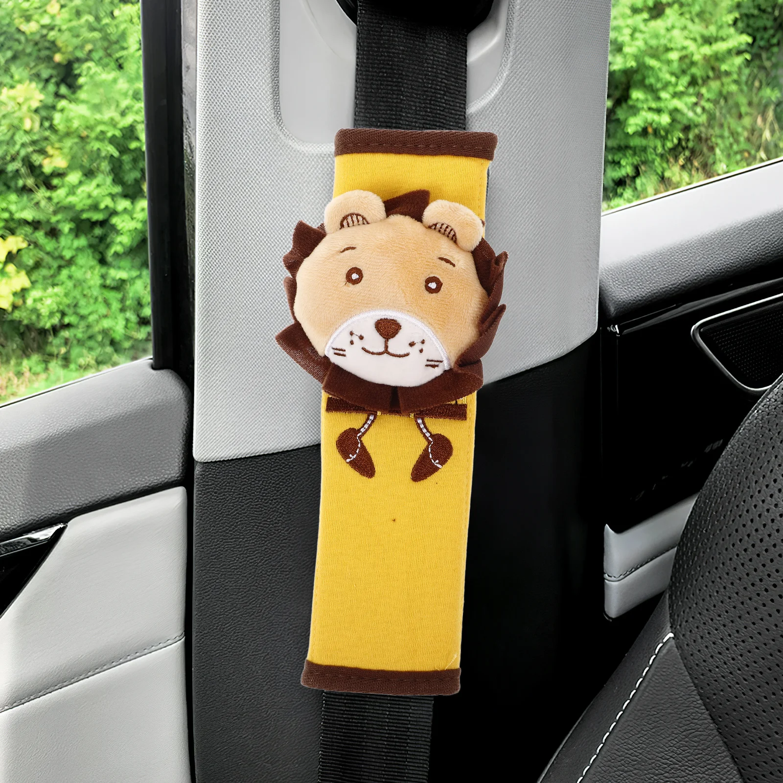 

Cartoon Belt Shoulder Strap Cover Soft Cute Belt Protector Car Interior Supplies Comfortable