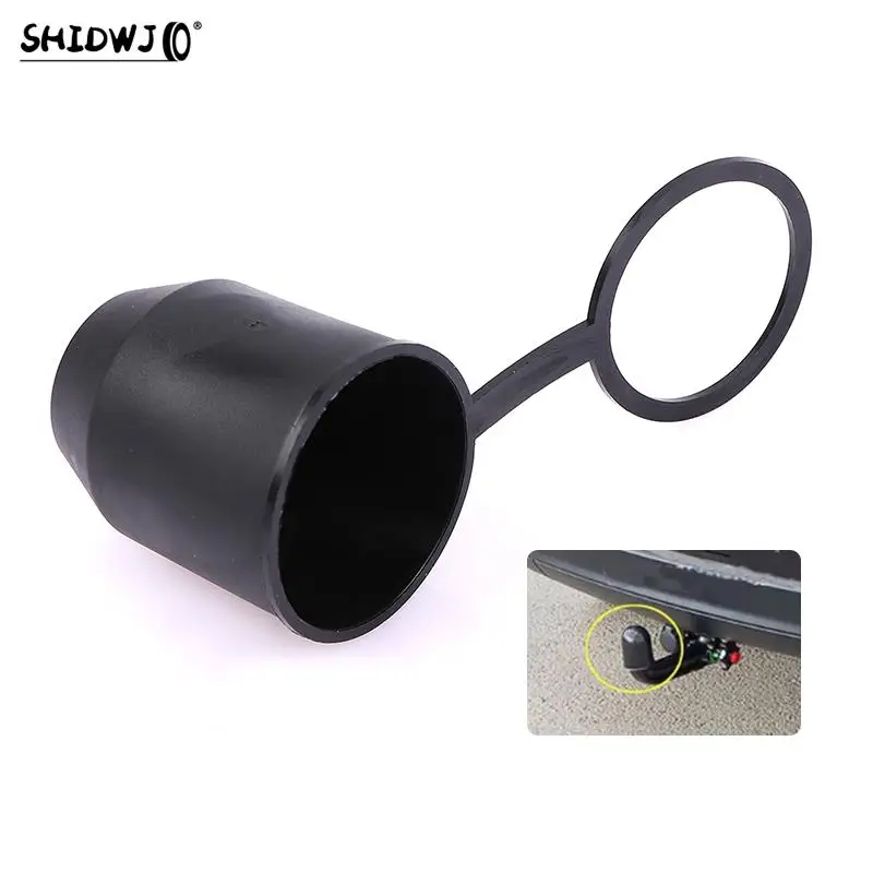 1pcs Universal 50mm Auto Durable Tow Bar Ball Cover Accessories Black Cap Towing Hitch Caravan Trailer Towball Protect