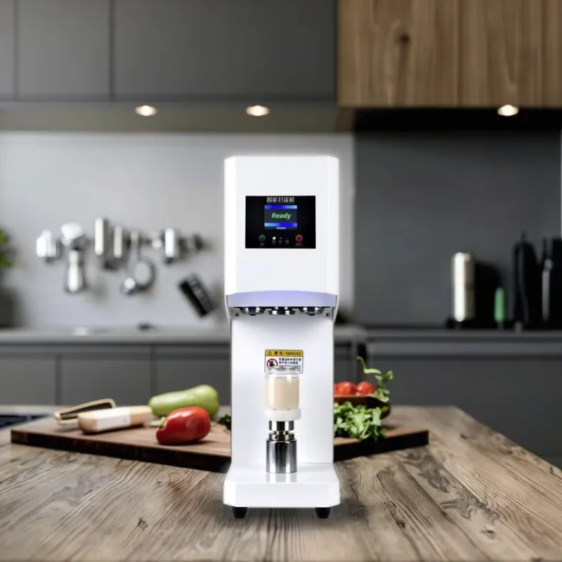 MH электрическая полностью автоматическая высокочастотная вращающаяся машина для запечатывания банок, машина для запечатывания ПЭТ-бутылок для газированного пива, кофе, чая