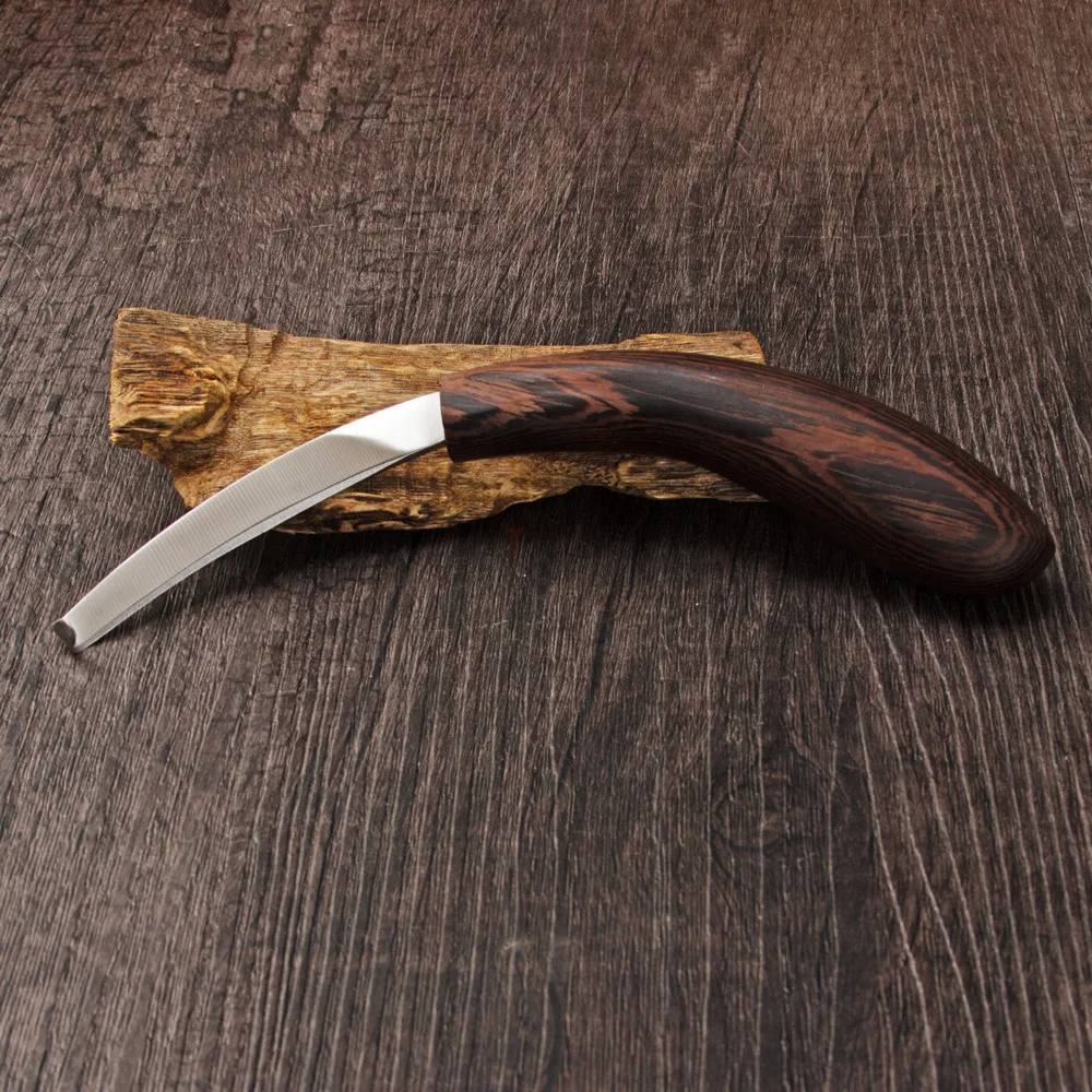 Agarwood Shaving & Carving Knife Set Hook Curved Shaving Chisel Professional Cutting Trimming Hand Tools for Agarwood Processing