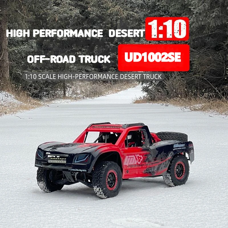 UD1002SE 80KM/H 1:10 2.4G Desert Off-Road RC Truck 120A Water-Proof  ESC Brushless Motor RC Car Model Buggy Without Battery