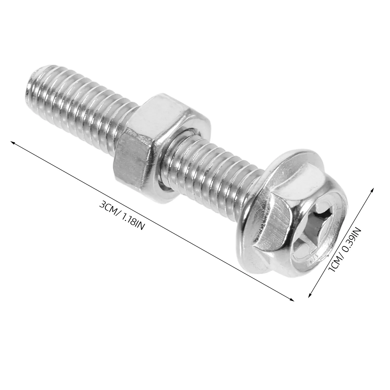 2Sets Stainless Steel Hexagon Socket Bolts Nuts Set Heavy Duty Locking Screws Outdoor Use Multi Application Hardware Kit