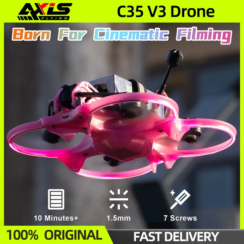 Axisflying Cineon C35 V3 FPV Drone 3.5inch 6S Cinewhoop 160mm F745 AIO FC For DJI O3 RC FPV Freestyle Racing Drone Quadcopter