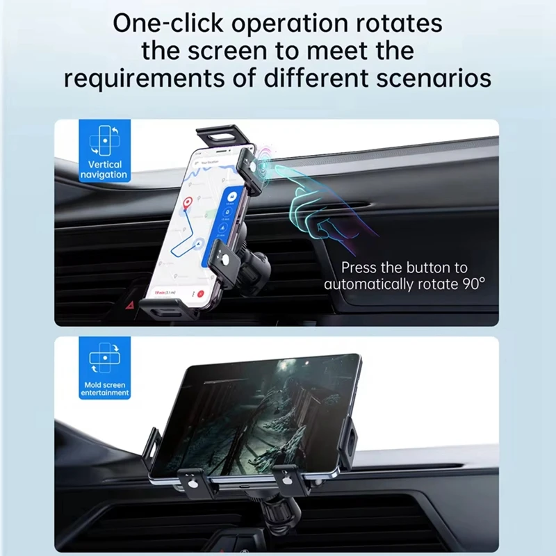 15W Wireless Car Charger Mount Holder For Samsung Galaxy Z Fold5 S23 Ultra Auto Clamp Fast Charger For Iphone 15 Pro