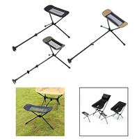 Folding Camping Chair Foot Rest Accessory Aluminum Alloy Retractable 45-74cm