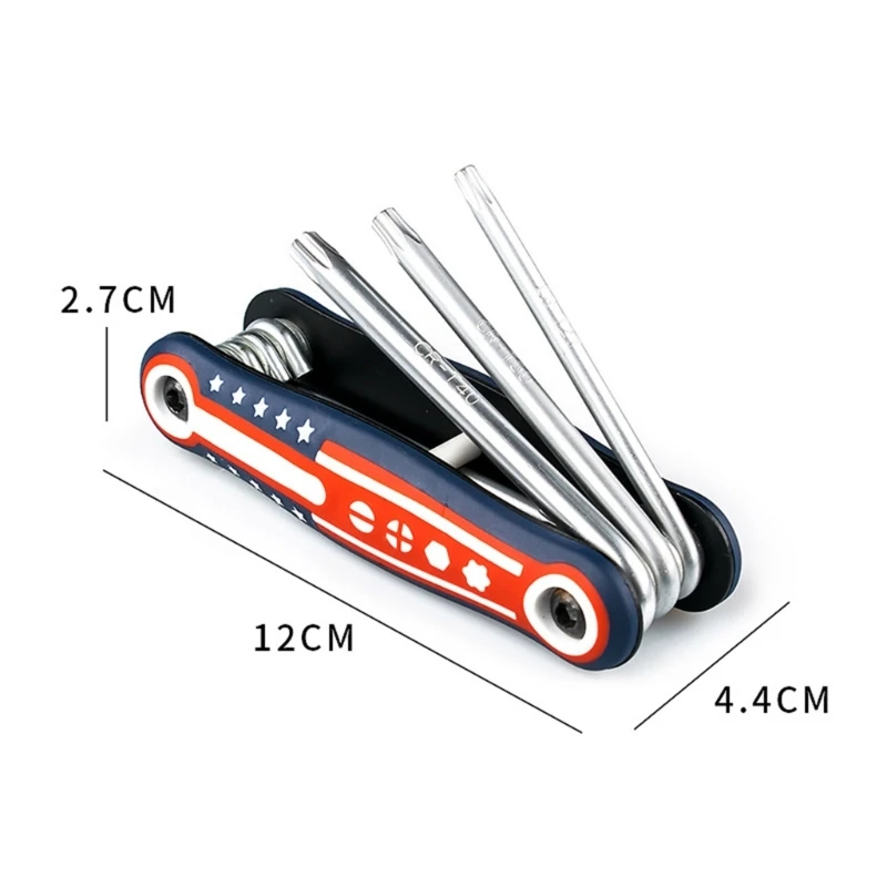 Compact Bike Multitool 8 in 1 Klappschraubendreher für die Notfallwartung