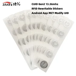 5YOA CUID Tag Gen2 Electronic Rewritable Smart Key NFC Clone Token ISO14443 Changeable Sticker IC 13.56Mhz RFID Replica Badge