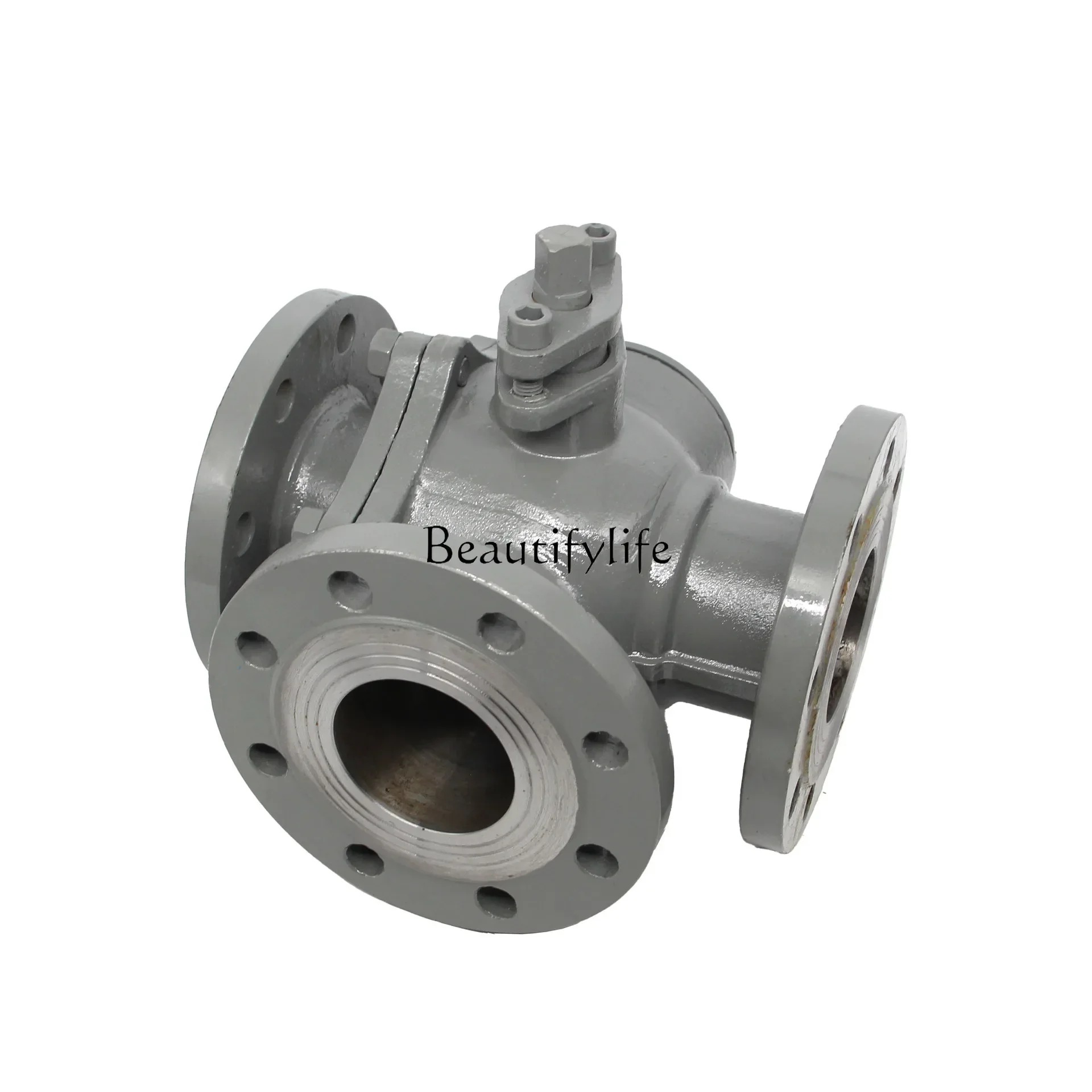 

Q45F/Q44F steam three-way valve L/T cast steel three-way flanged ball valve