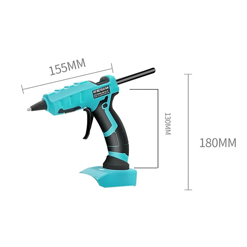 Imagem -02 - Pistola de Cola Elétrica sem Fio Hot Melt Welding Air Glue Sticks Bateria Faça Você Mesmo Makita Bosch Dewalt 50w 30 Pcs mm