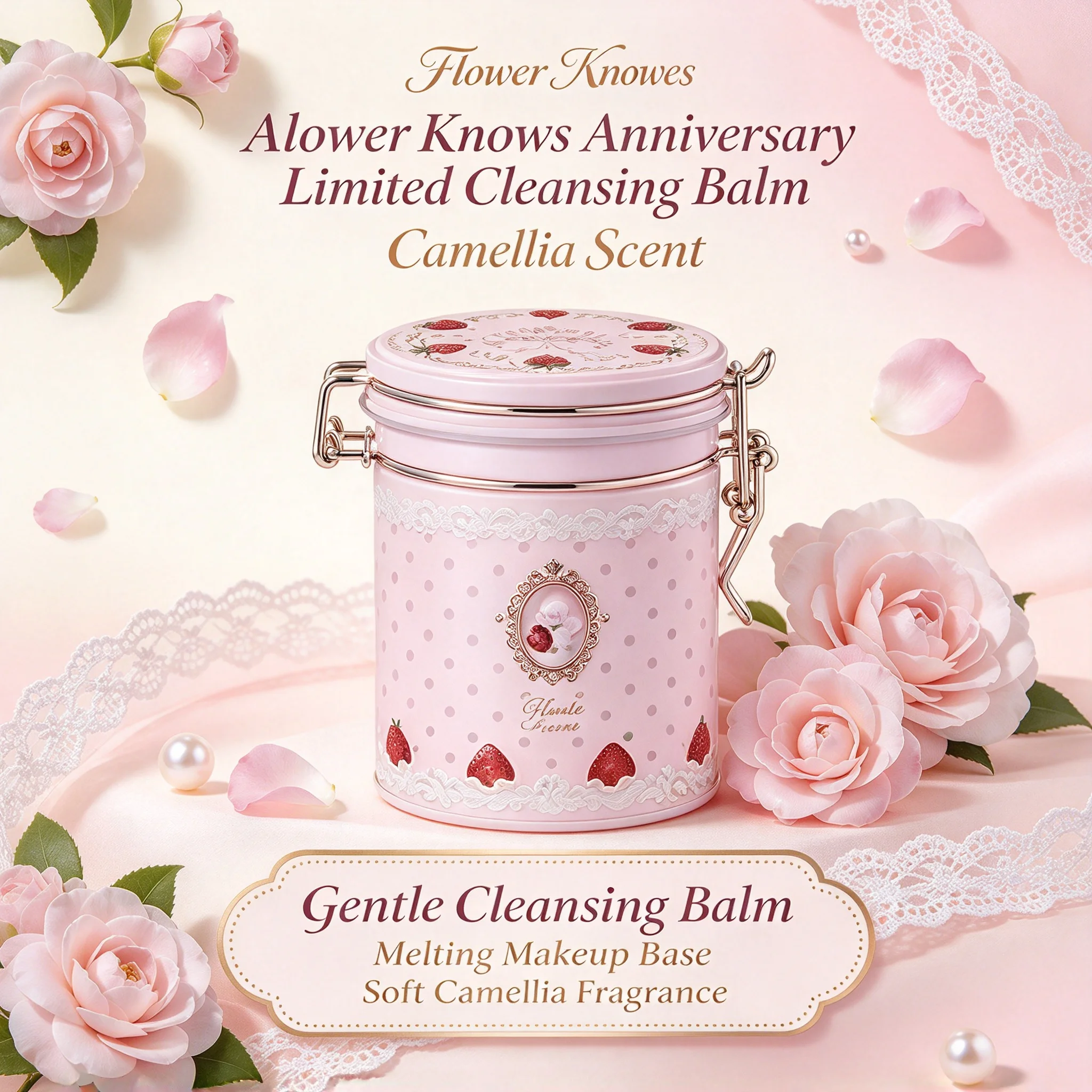 Flower Knows 10th Anniversary Limited Edition Cleansing Balm Camellia Citrus Fragrance Deep Makeup Remover Gentle Skin Care