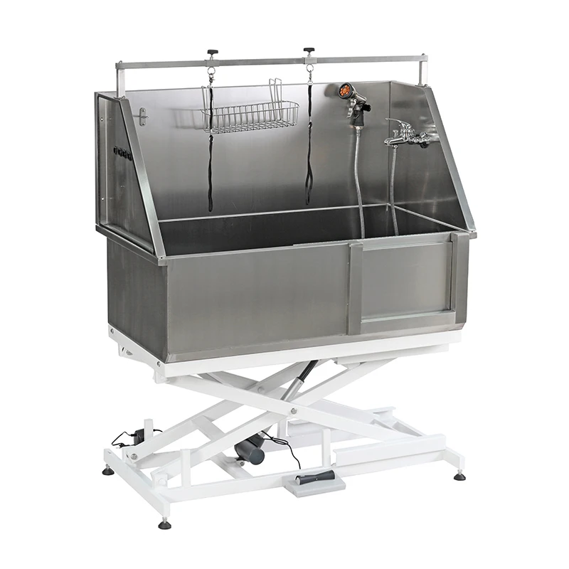 Environmentally friendly stainless steel 304 pet bath bucket directly from the manufacturer, suitable for dog bathroom use