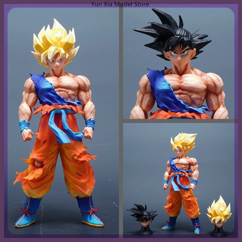 

28-30.5cm Dragon Ball Goku First Time Super Saiyan Anime Figure Model Statue Boy Collection Desktop Decoration Ornament Toy Gift