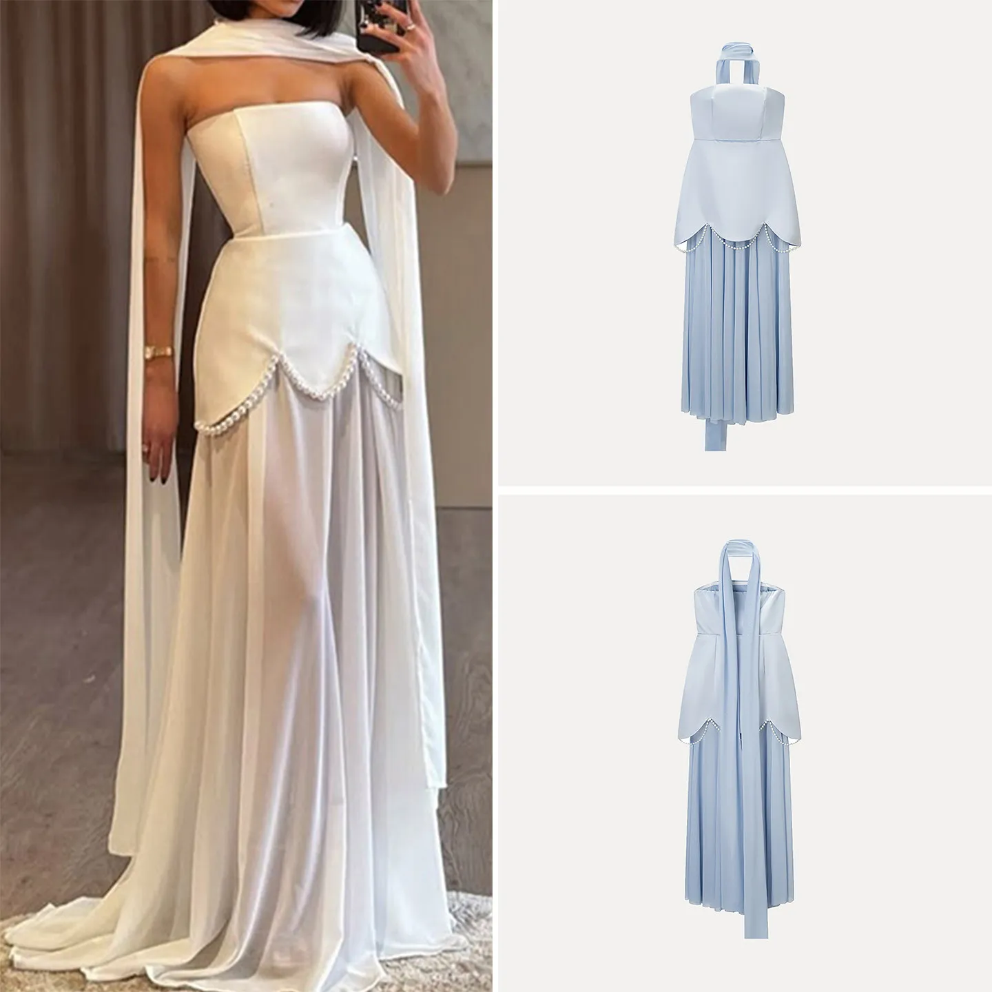 Ele Pure Color Strapl Me Splice Dr Z Mujer Faionable Invierno Recién llegado Bodycon Dr para uso diario