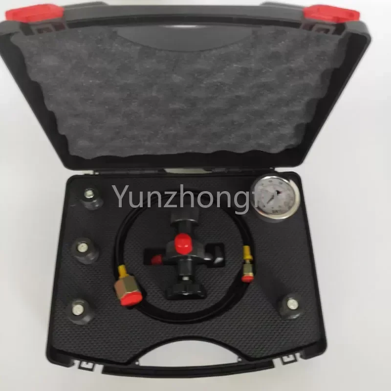 Charging valve five types of adapters 0-400Bar 6000Psi pressure gauge test kit pressure gauge kit hydraulic accumulator nitrogen