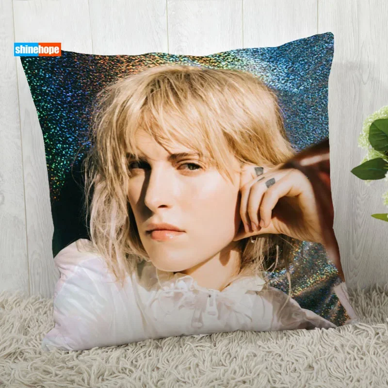 

Hayley Williams Pillow Cover Customize Star Pillowcase Modern Home Decorative Pillow Case For Living Room 45X45cm