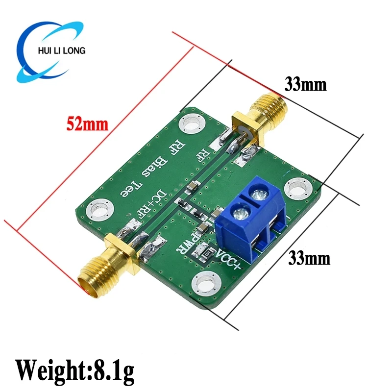 Bias Tee Broadband 10-6000MHz RF microwave DC bias DC blocker for HAM radio RTL SDR LNA Low Noise Ham Radio Amplifier