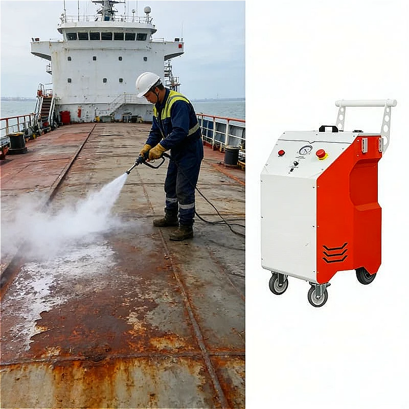 High Pressure Dry Ice Blasting and Cleaning Machine Clean Strong Dry Ice Cleaning Industrial Parts Automotive Molds Customized