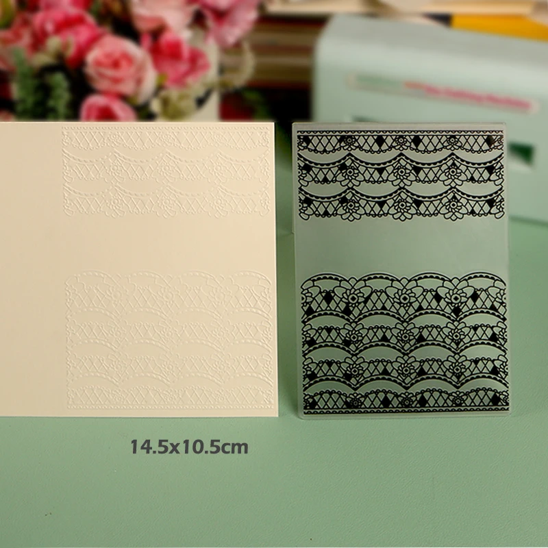 DUOFEN Crafts plastic embossing folder collection 4 paper flower mold Christmas Birthday fathers mothers day wedding collection
