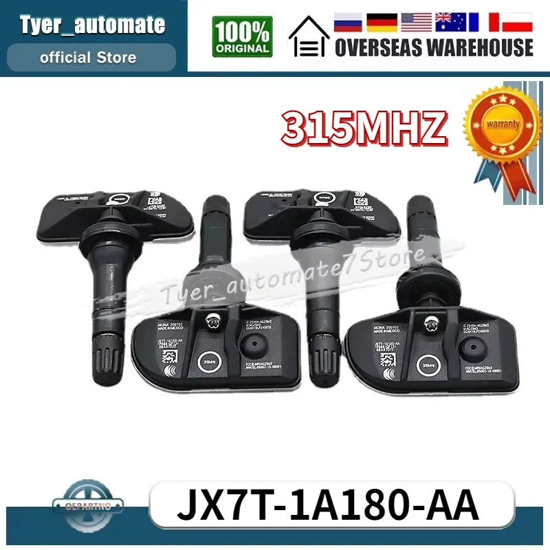 

Tire Pressure Sensor 315MHZ TPMS JX7T-1A180-AA JX7Z-1A189-C For 2020 Ford Escape Explorer Transit 150 Lincoln Aviator Corsair