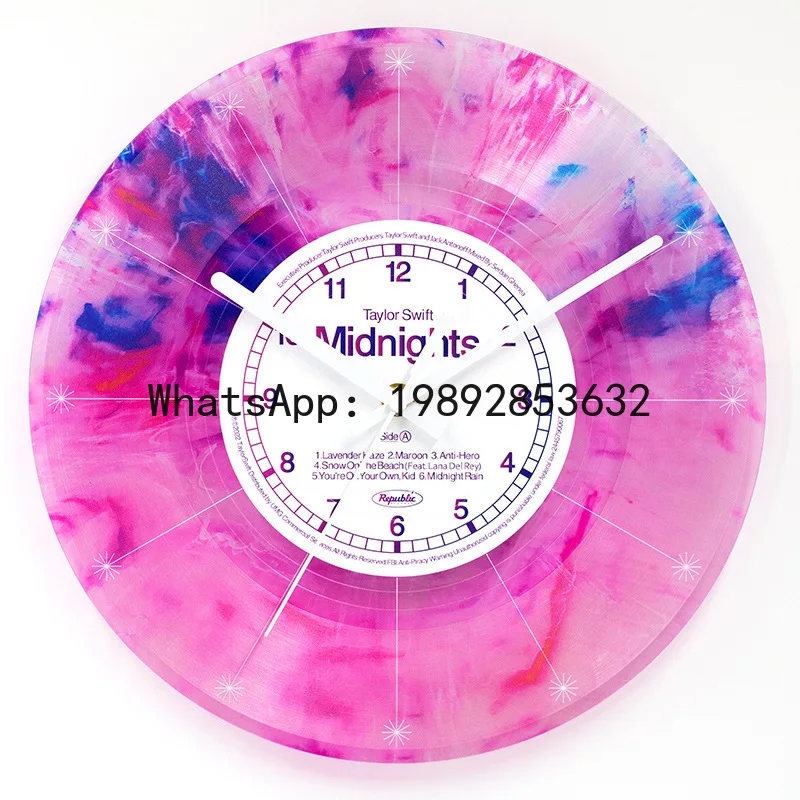 ZB color creative gradual change film home decoration clock ornaments gifts surrounding fashion simple atmosphere decoration