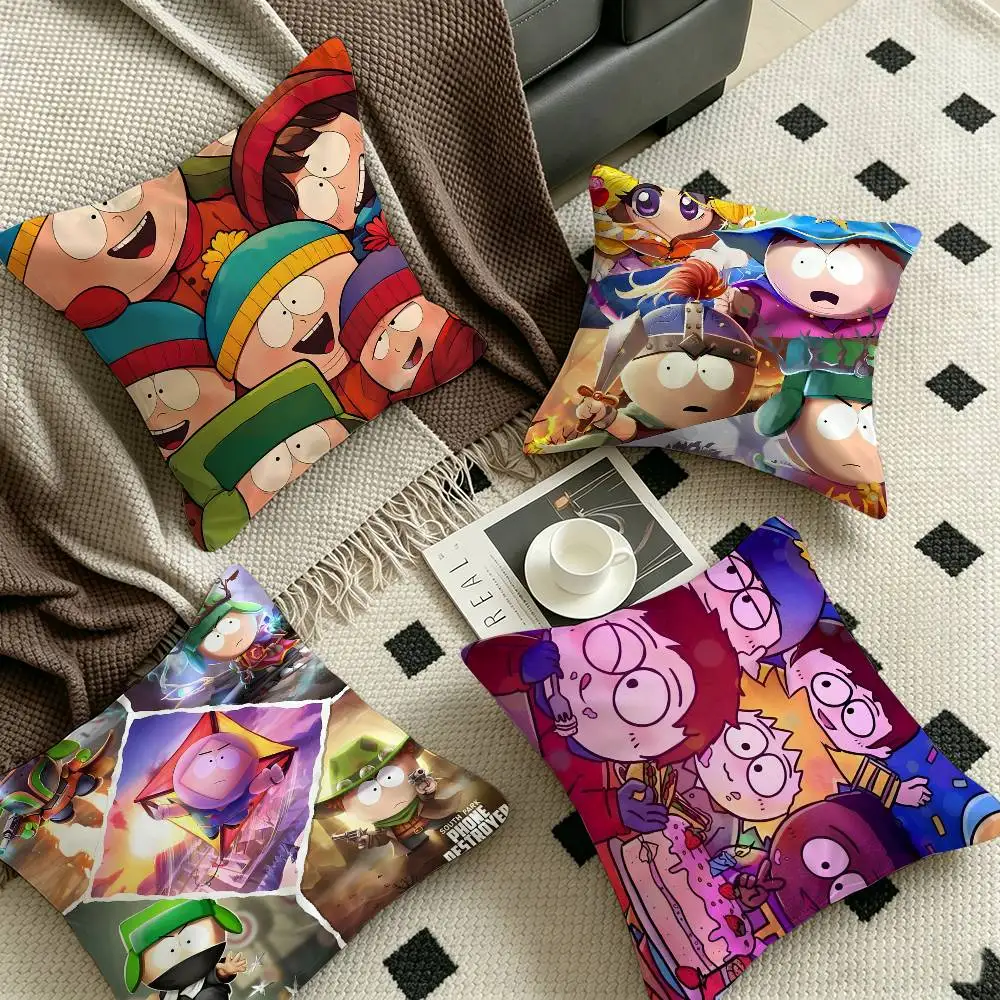 South Cartoon Parke Pillow Gift Home Office Decoration Pillow Bedroom Sofa Car Cushion CoverPillow Case