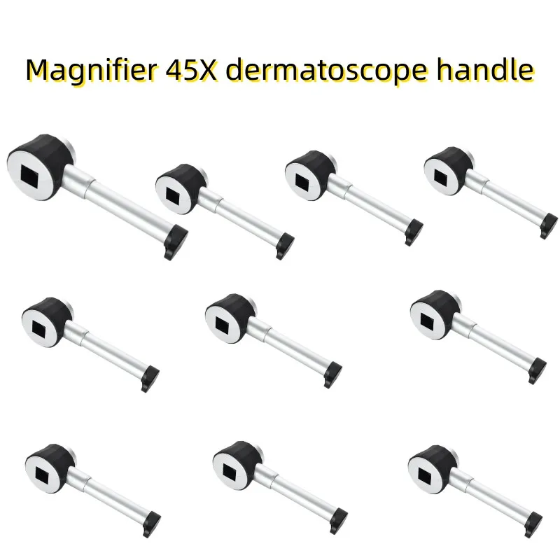 Magnifier 45X dermatoscope handle smooth clear vision with measure Scale 45X type B bigger vision with UV light