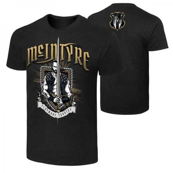 

Drew McIntyre Merch Tee Unisex T-shirt Men Short Sleeve Tee Tops Clothes Causal Female Y2K Tops