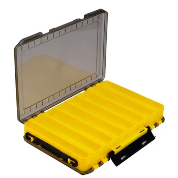 PROBEROS Durable Bait And Tool Organizer 10-Cell Double-Sided Fishing Tackle Box Easy Acce