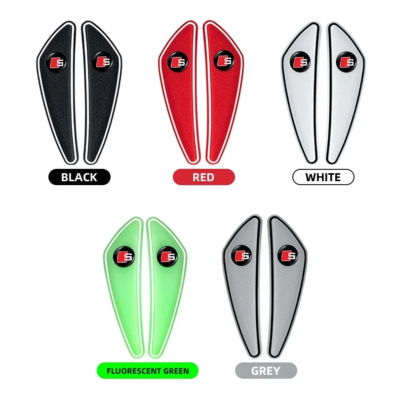 4pcs Car Protective Strip Sticker Car Styling Accessories For Audi SLine A4L A3 A5 A6 C7 A4 B8 8P 8V B6 Q5 B9 B7 A1 Q7 Q3 view 2