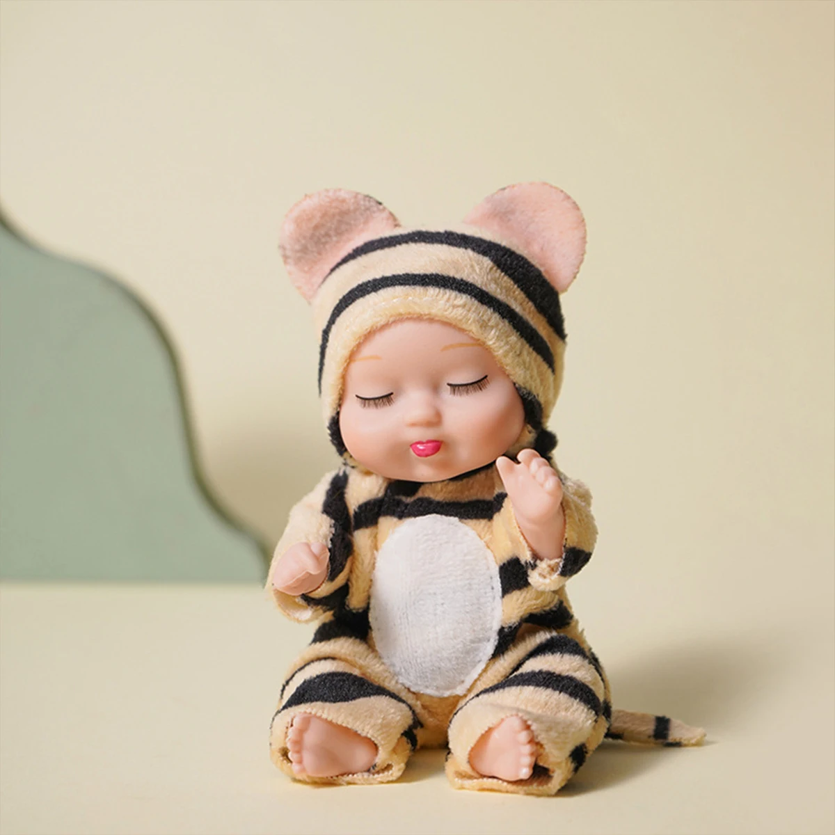 1/6Pcs Reborn Doll Kit Toy Simulation Princess Dolls Toy Mini Cute Sleeping Baby with Clothes Accessories Birthday Gift for Kids