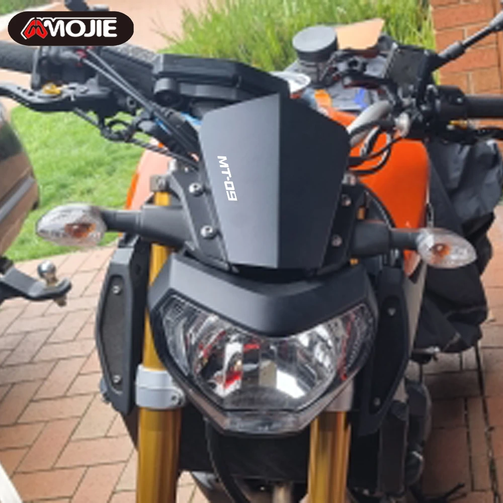 

Лобовое стекло мотоцикла для YAMAHA MT09 FZ09 MT 09 FZ 09 2013 2014 2015 2016, защита ветрового стекла, дефлектор ветра MT-09 FZ-09