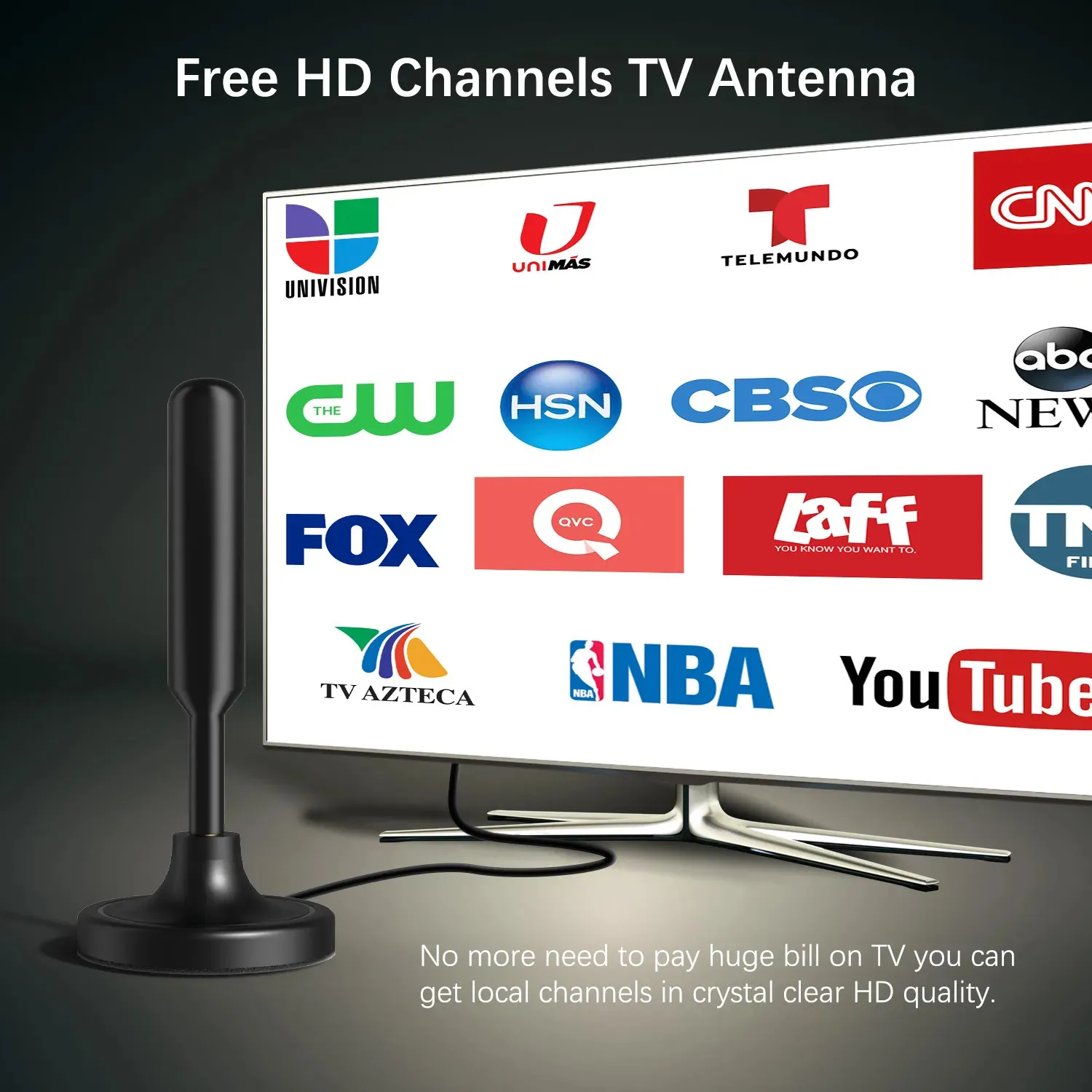 5600Miles TV Antenna HDTV Amplified Upgraded Digital 4K 1080P Long Range Indoor